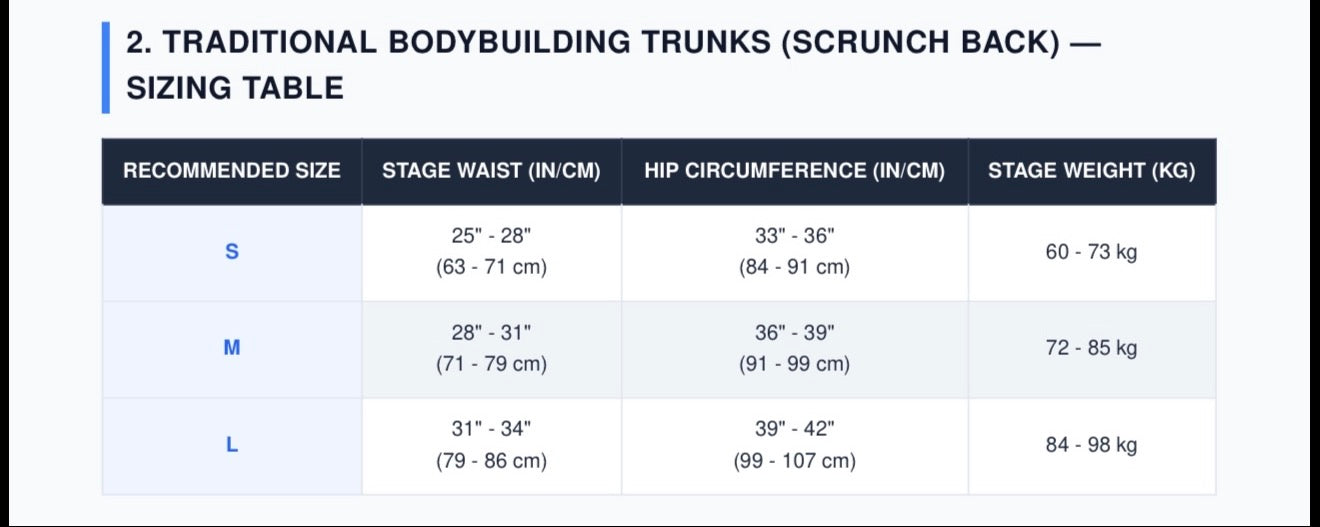 Blue Titans | Bodybuilding Competition Trunks
