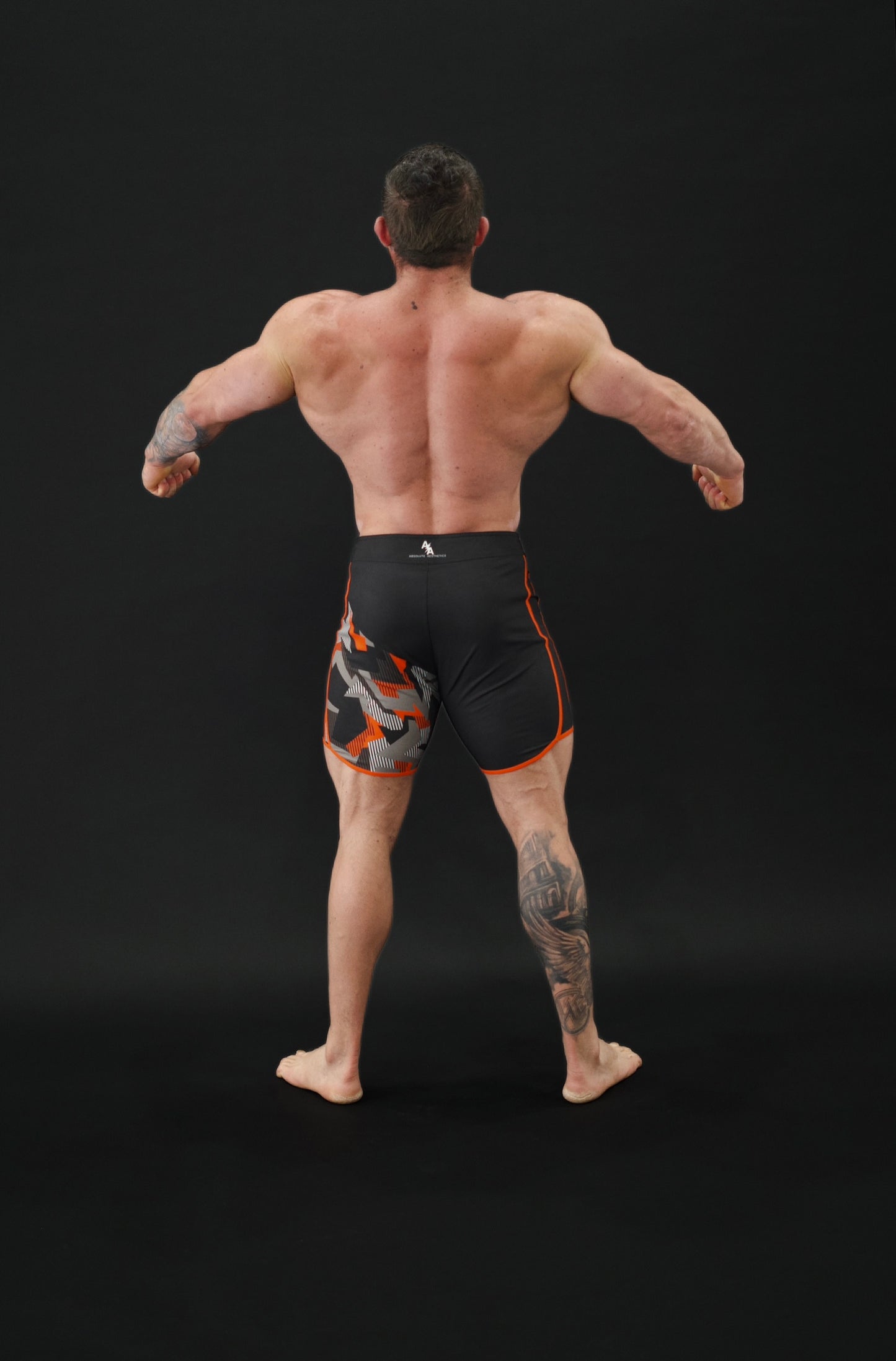 Inferno Ops (Black/Orange Geometric Camo)