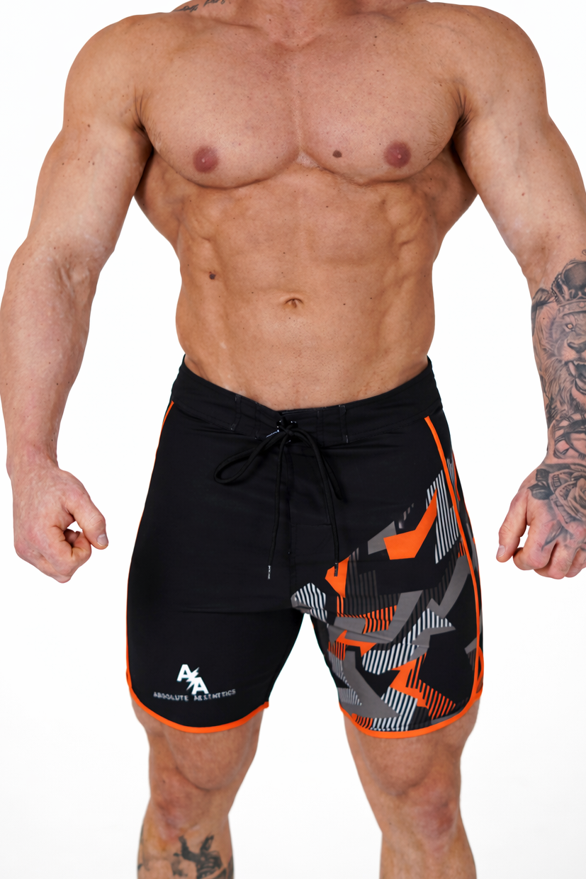 Inferno Ops (Black/Orange Geometric Camo)