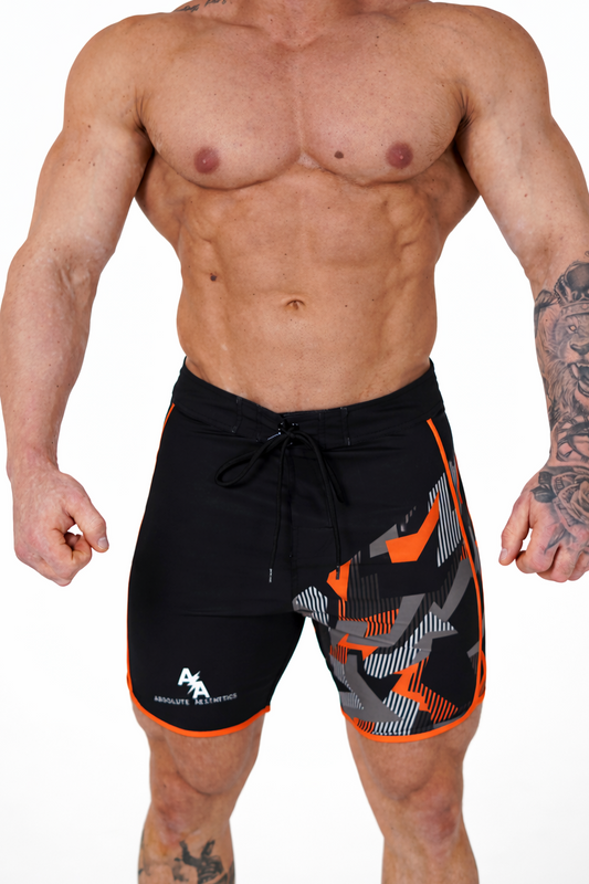 Inferno Ops (Black/Orange Geometric Camo)