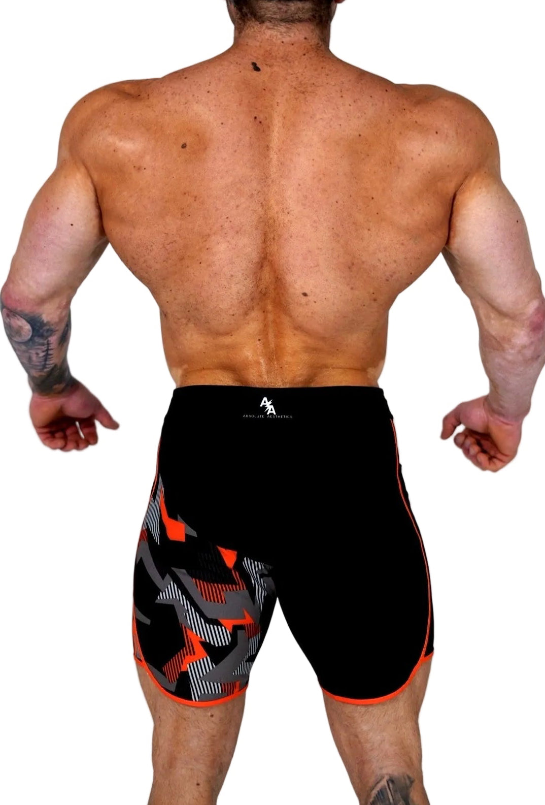 Inferno Ops (Black/Orange Geometric Camo)