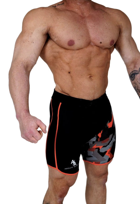 Inferno Ops (Black/Orange Geometric Camo)