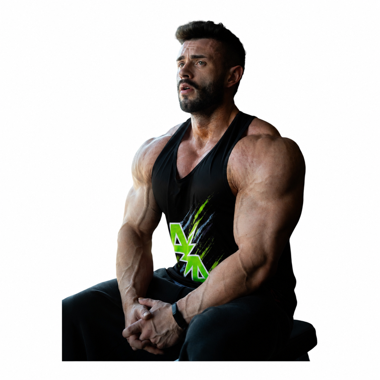 GREEN DRI-FIT JERSEY TANK