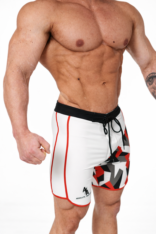 Redline (Bright Red/White Geometric Camo)