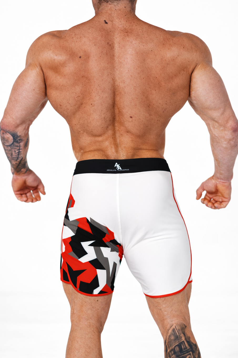 Redline (Bright Red/White Geometric Camo)
