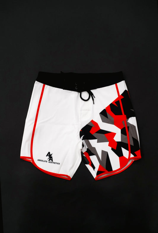 Redline (Bright Red/White Geometric Camo)