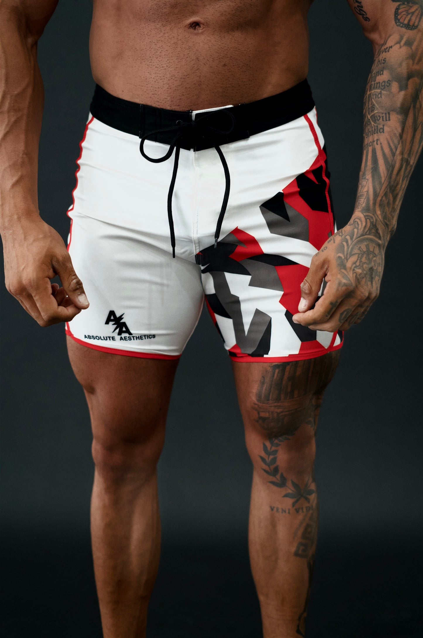 Redline (Bright Red/White Geometric Camo)